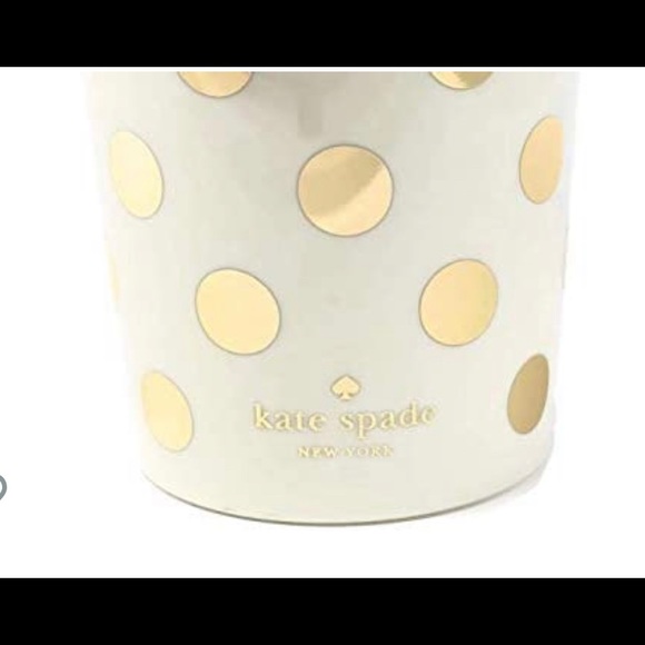 Kate Spade gold polka dot insulated tumbler - Picture 3 of 3